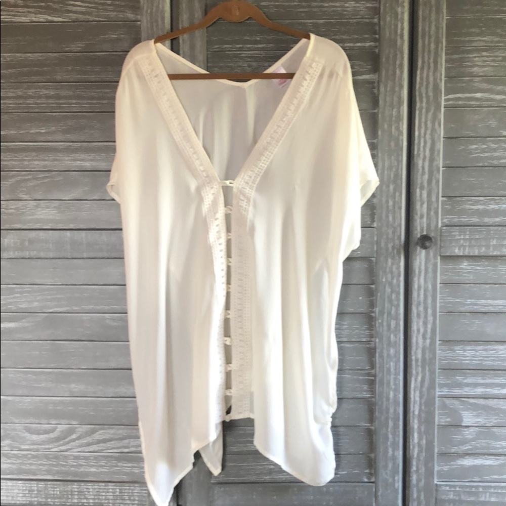 White Boho Coverup